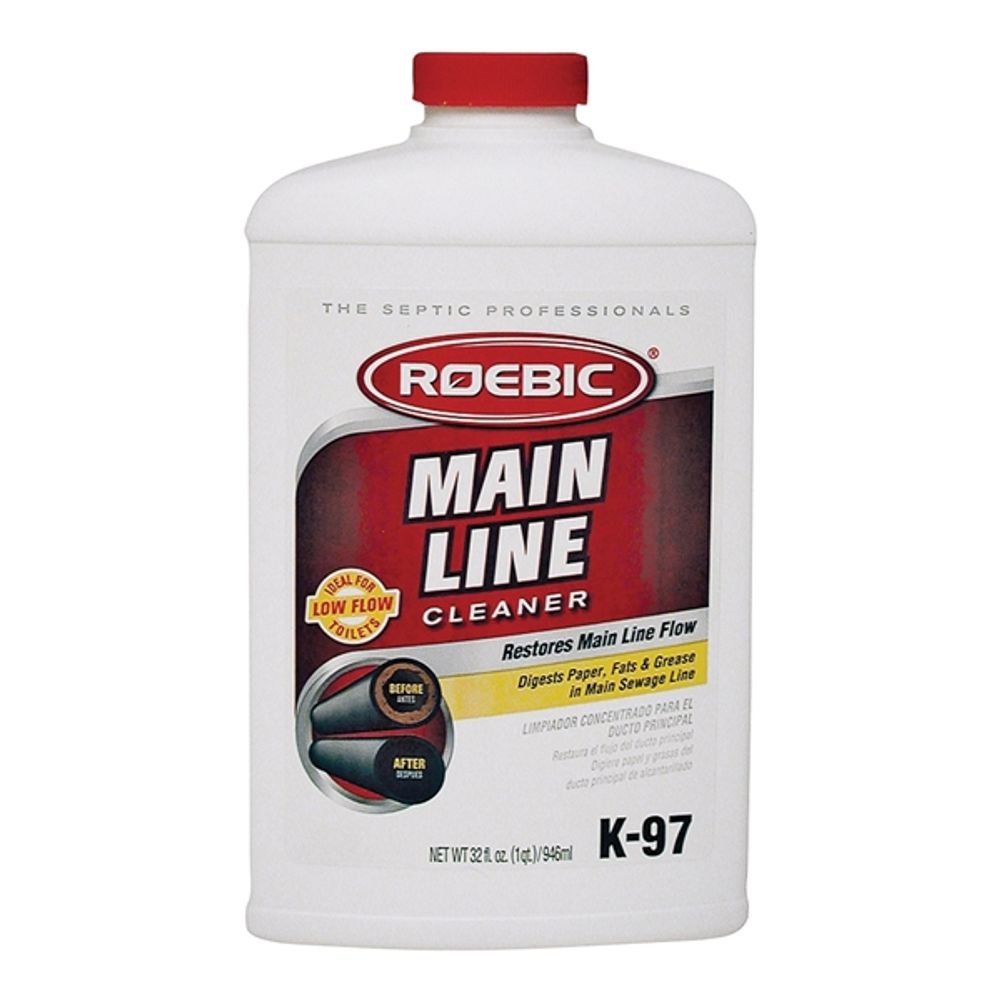 ROEBIC K-97 Main Line Cleaner, 1 qt Bottle