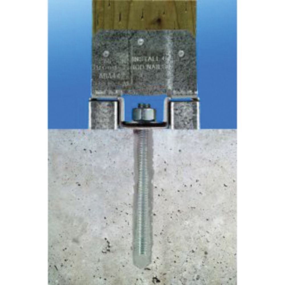 Simpson Strong-Tie AB Series ABA44Z Post Base, 725 lb Nails Uplift/5660 lb Down DF/SP Weight Capacity, 3-3/8 in L
