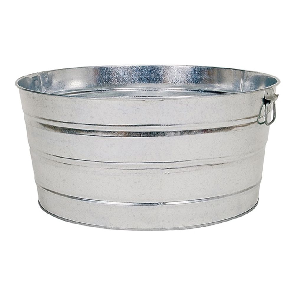 Behrens 3GS Wash Tub, 15 gal Capacity, Galvanized Steel