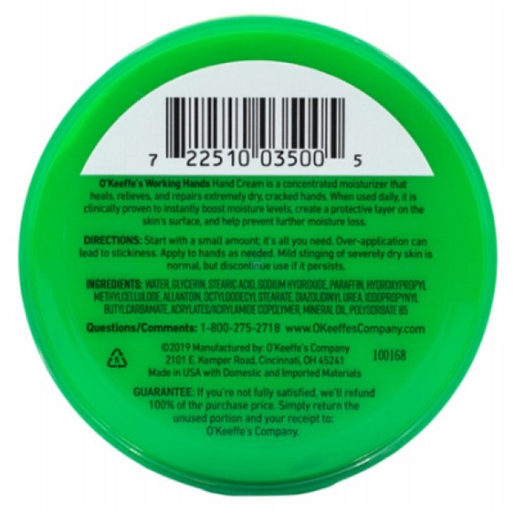O'Keeffe's, Working Hands Hand Cream, 3.4 oz