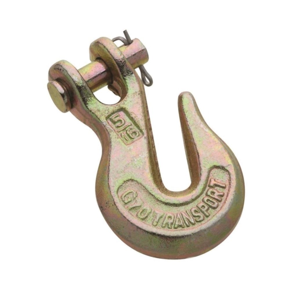 National Hardware N282-087 Clevis Grab Hook, 4700 lb Working Load Limit, 5/16 in, Steel, Yellow Chrome