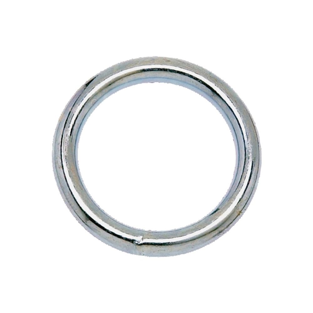 Campbell T7665032 Welded Ring, 200 lb Weight Capacity, Steel, Nickel