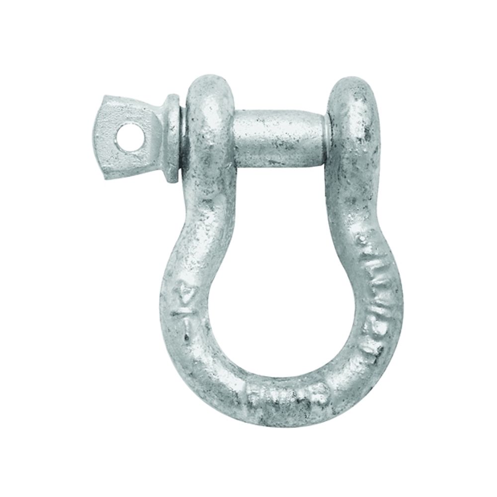 National Hardware 3250BC Series N223-669 Anchor Shackle, 1000 lb Weight Capacity, Galvanized Steel