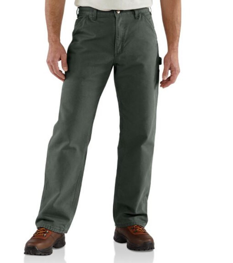 Carhartt, Men's Cotton Flannel Lined Washed Duck Dungaree Pant, B111