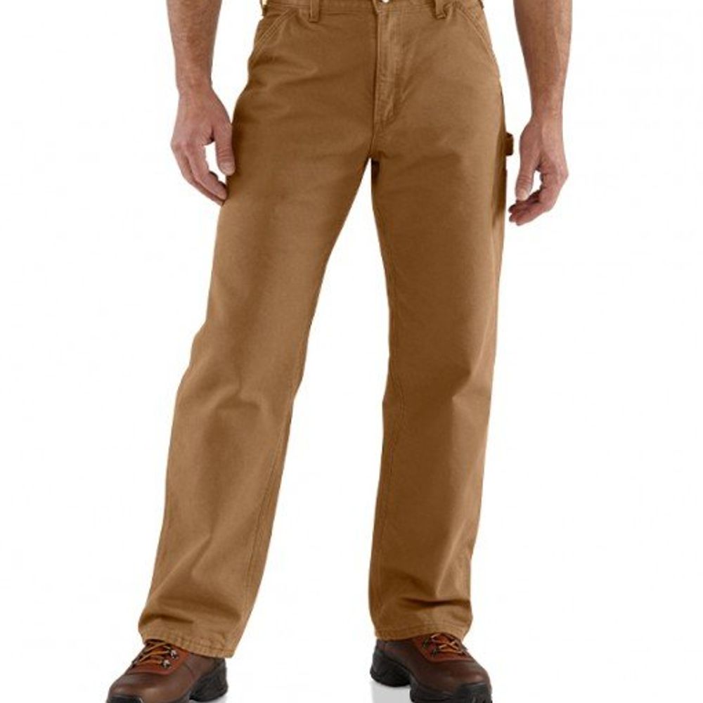 Carhartt, Men's Cotton Flannel Lined Washed Duck Dungaree Pant, B111