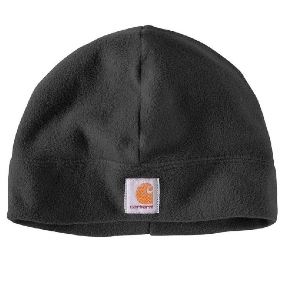 Carhartt A207-BLK Fleece Hat, One-Size, Polyester Fleece, Black
