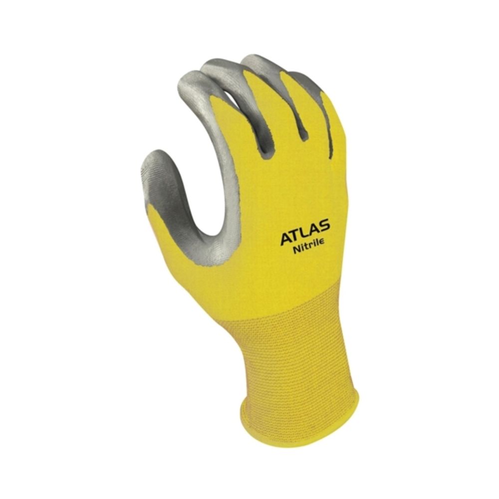 ATLAS, Ergonomic Protective Nylon Lining Gloves, 370GDN/3704C-M