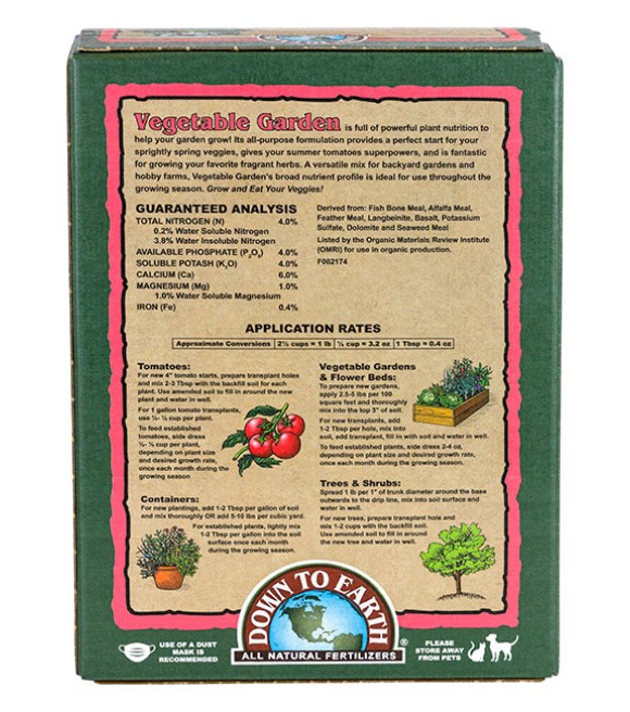 Down to Earth Vegetable Garden Mix