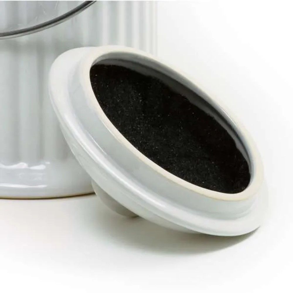 Norpro, White Ceramic Counter Top Compost Crock, 1 gal