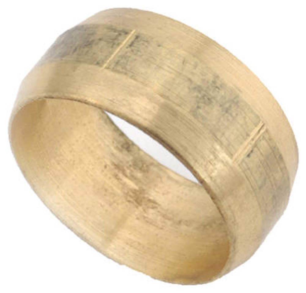 Sleeve, Compression, Brass, 3/8-In.