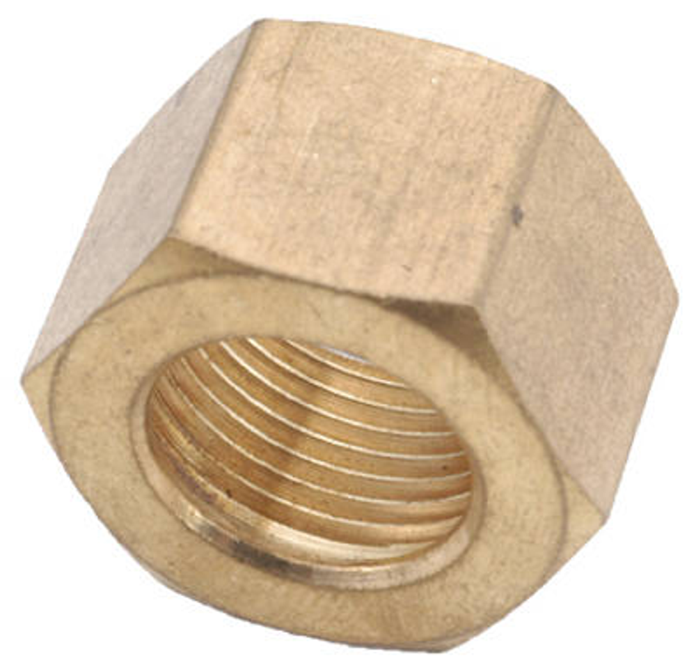 Anderson Metals Compression Nut, Lead-Free Brass, 1/2-In.
