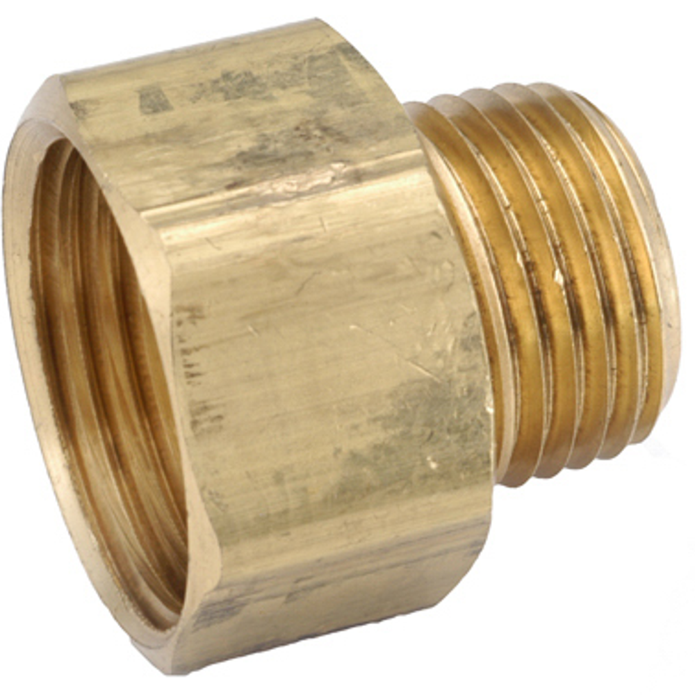 3/4-Inch Female Garden Hose x 1/2-Inch Male Iron Pipe Brass Adapter