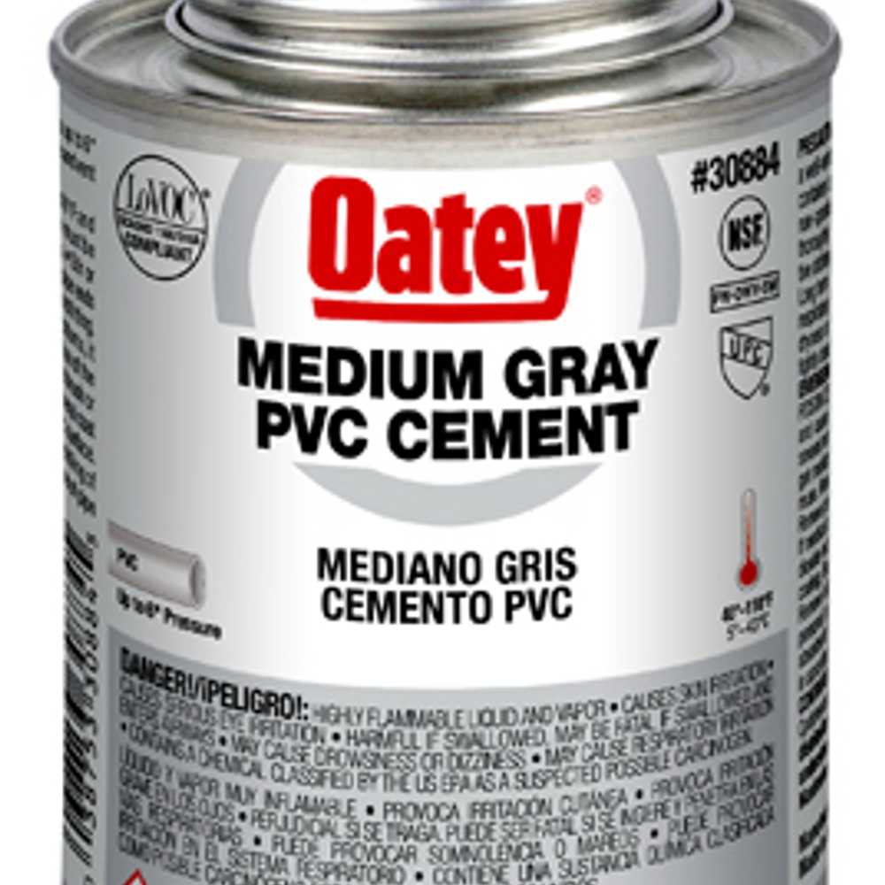 8-oz. Gray PVC Pipe Cement