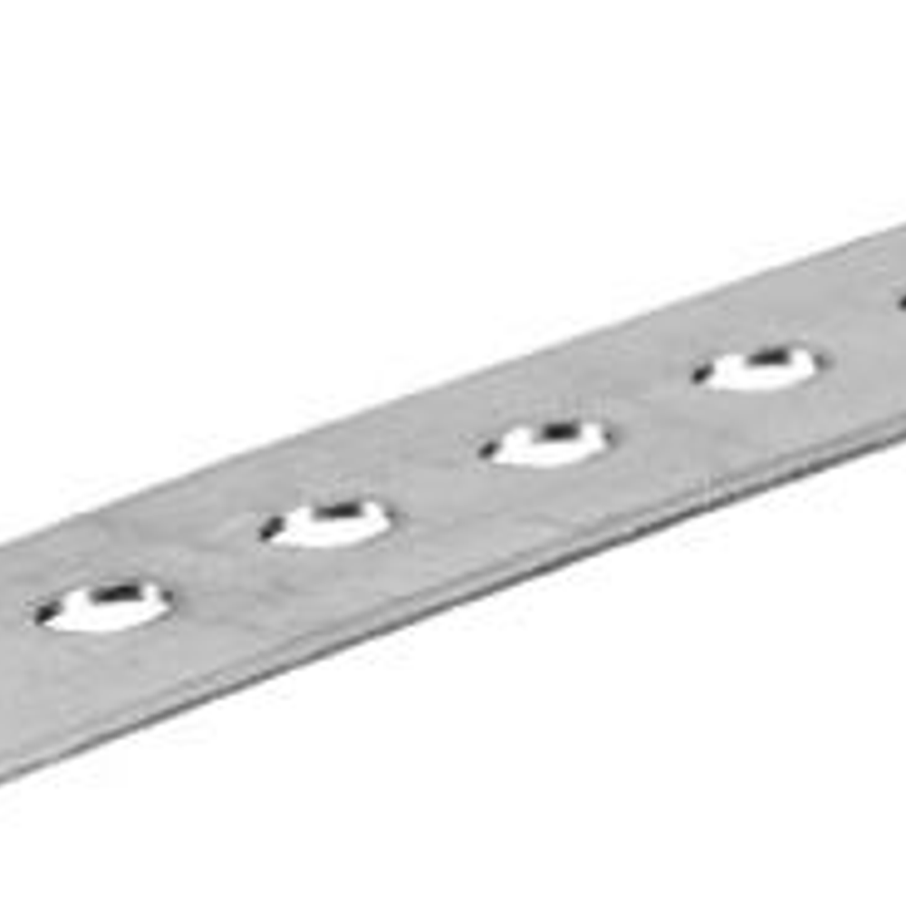 Slotted Flat Steel, 14-Gauge, 1-3/8 x 60-In.