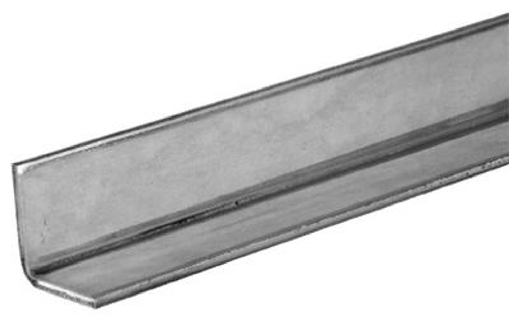 Zinc-Plated Steel Angle, 14-Gauge, 1 x 1 x 36-In.