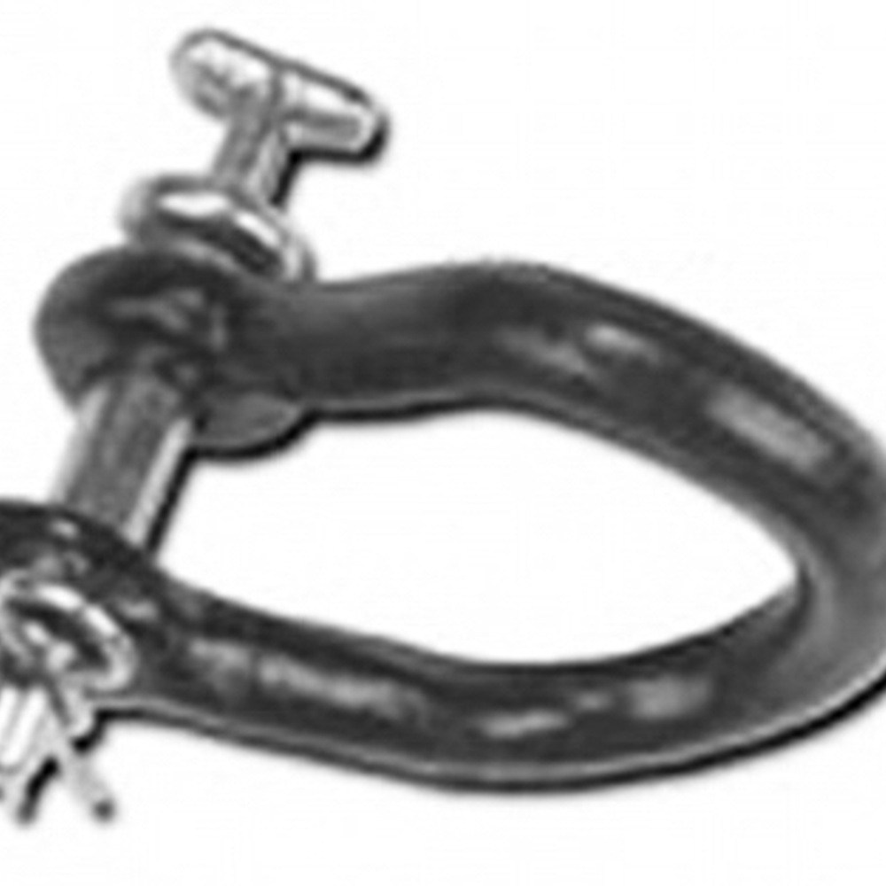 Double HH Twisted Clevis, Black, 3/4 x 3-1/2-In.