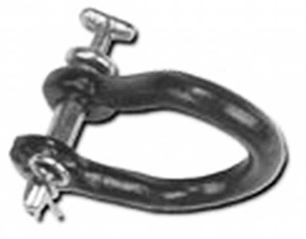 Double HH Twisted Clevis, Black, 3/4 x 3-1/2-In.