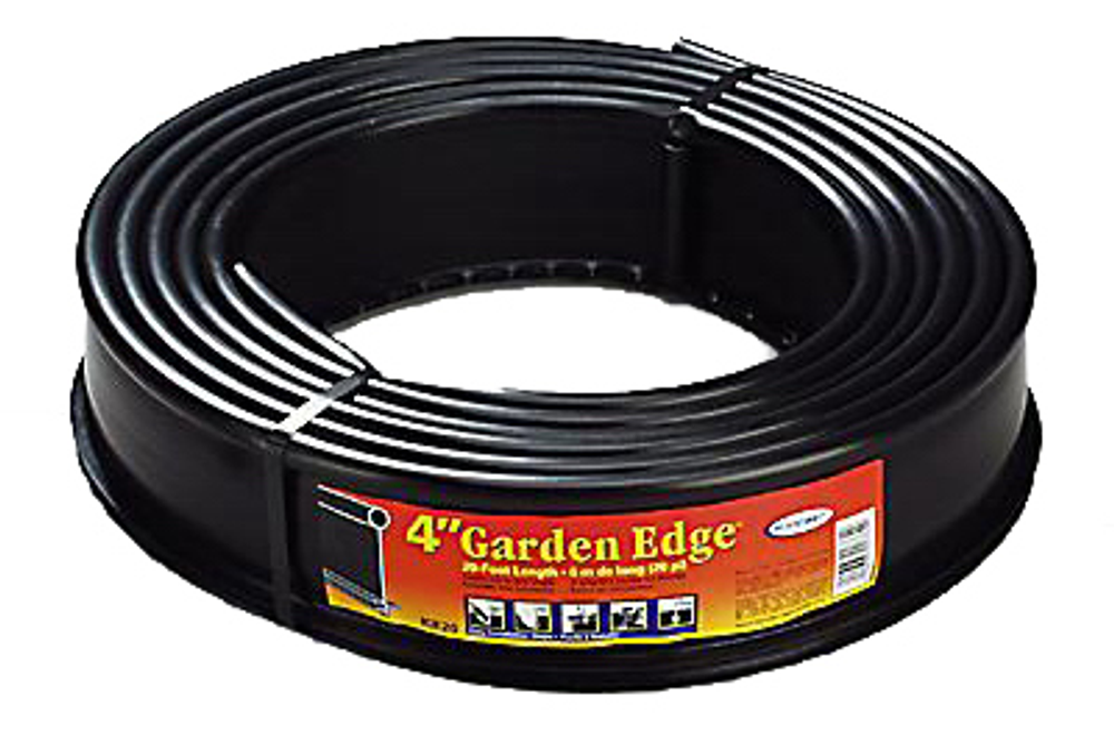 Suncast Polyethylene Lawn Edging, Black, 4-In. x 20-Ft.