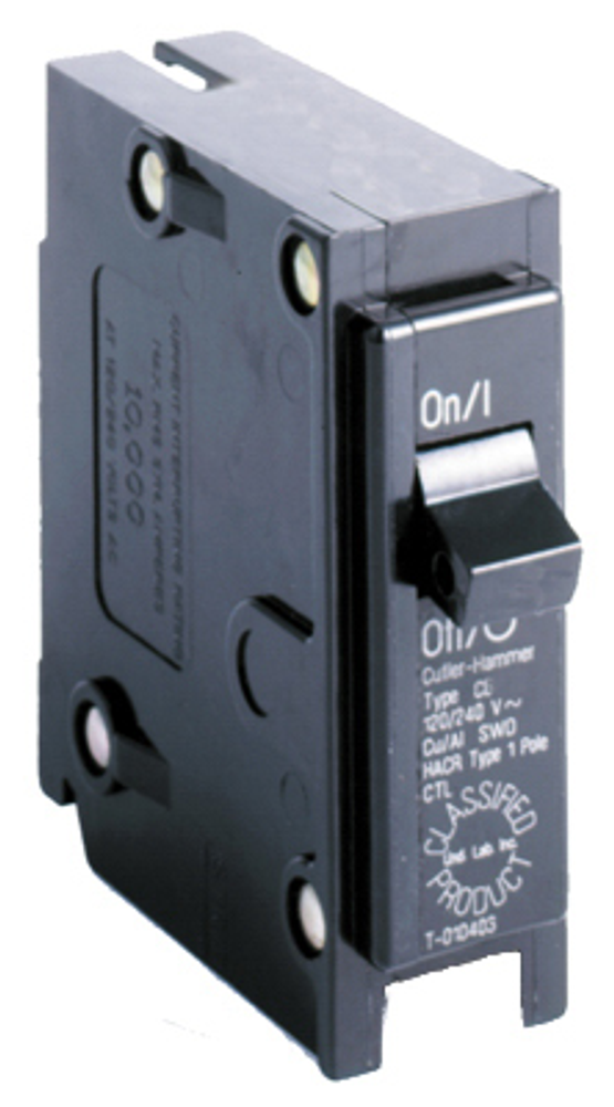 Eaton Circuit Breaker, UL, Single Pole, 15A, 120-Volt