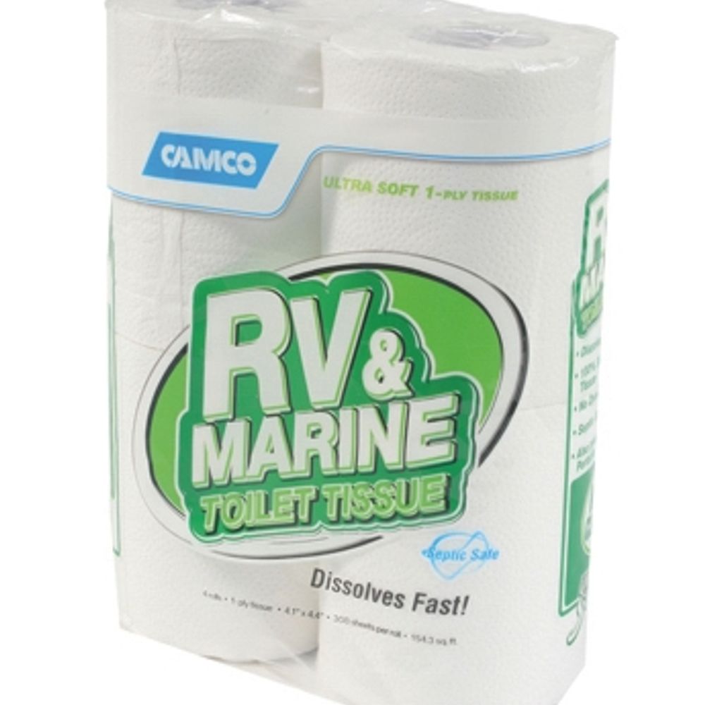 RV & Marine Toilet Tissue, 500 Sheets, 4 pack