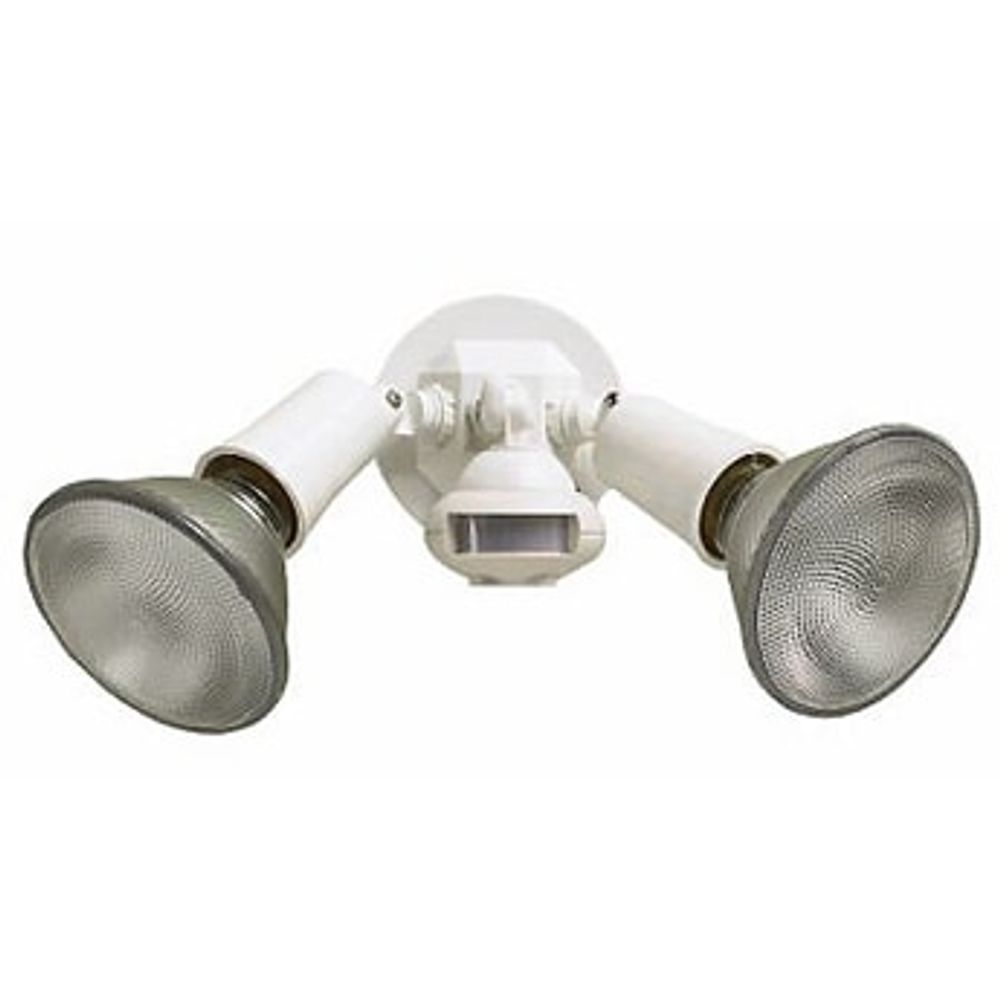 Cooper Motion-Activated Outdoor Security Flood Light, White, 300 Watt