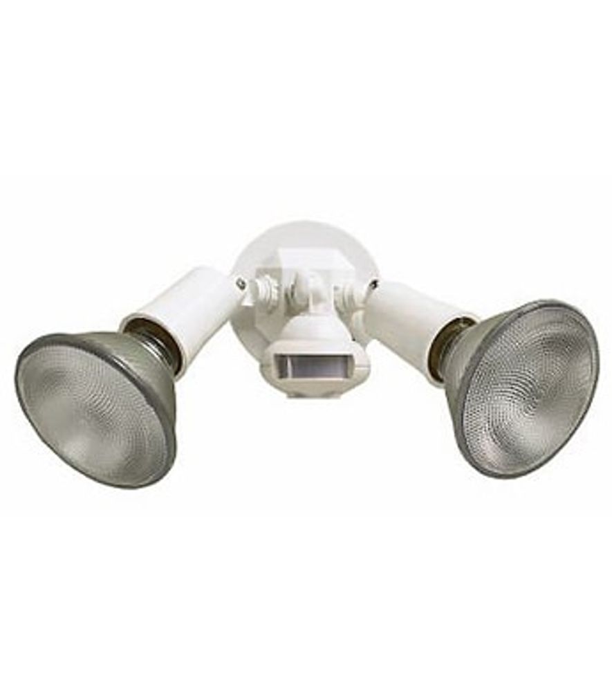 Cooper Motion-Activated Outdoor Security Flood Light, White, 300 Watt
