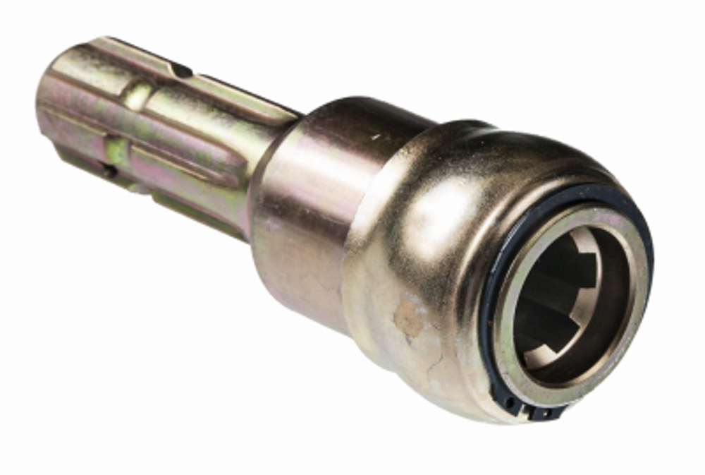 Double HH Extension PTO Adapter, Yellow Zinc-Plated, 1-3/8-In.