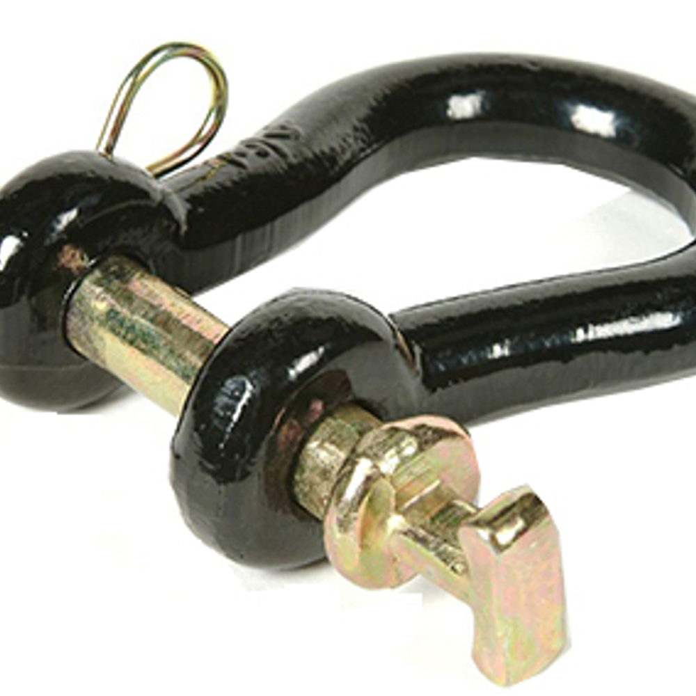 Double HH Straight Clevis, Black, 1 x 5-5/16-In.