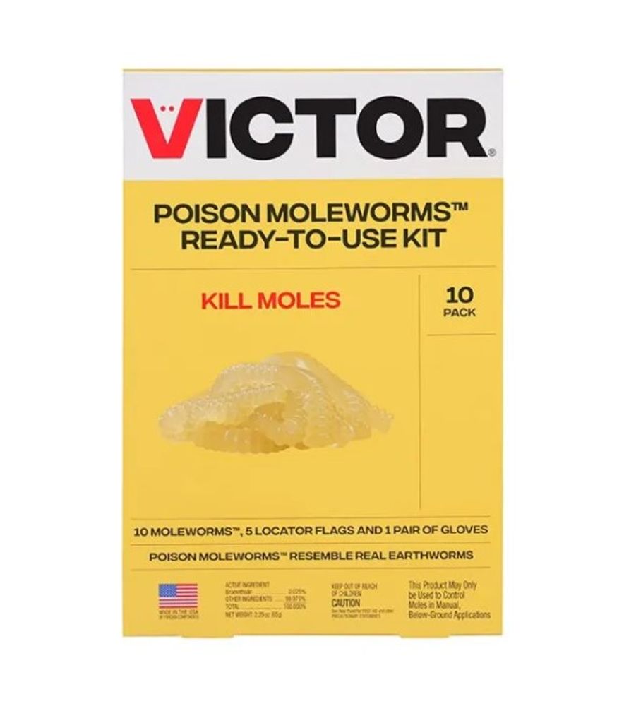 Victor, Poison Moleworms, 10 pk