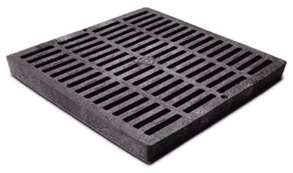 Square Grate, Black, 12 x 12-In.