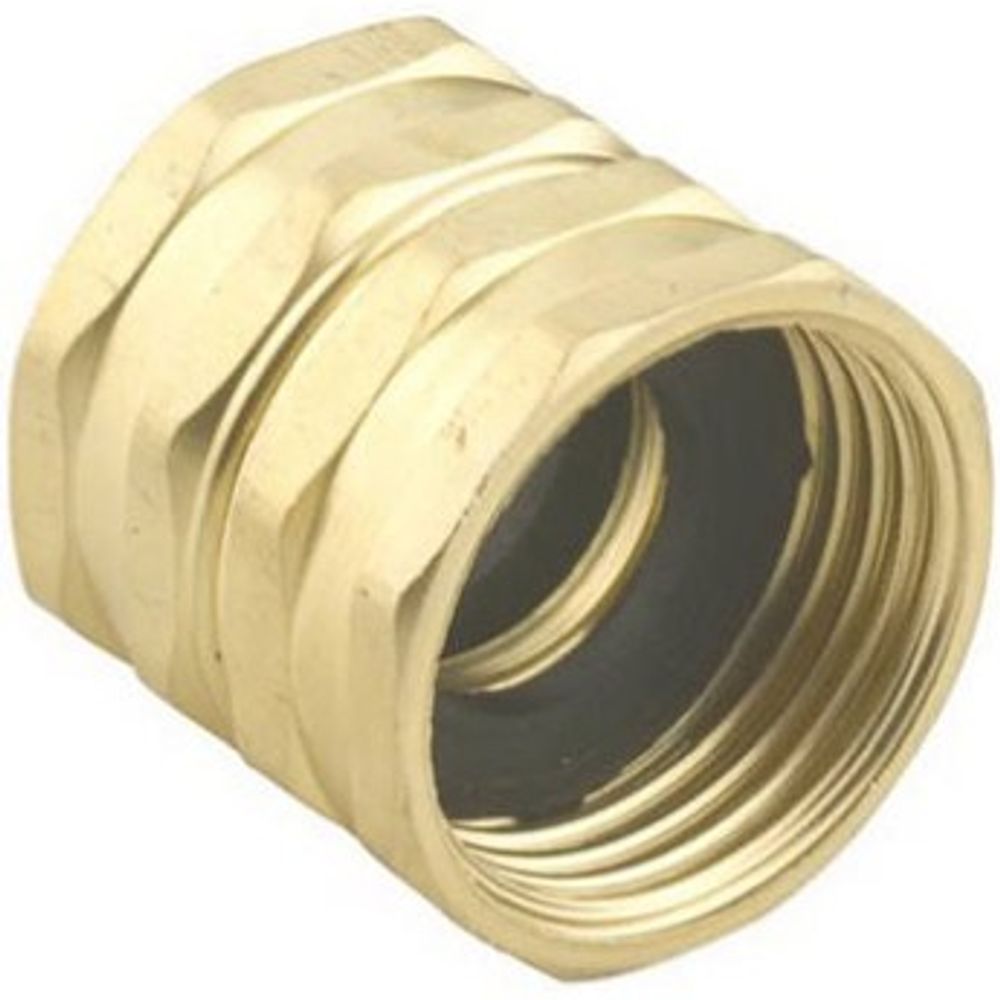 Green Thumb Brass Double Female Swivel Hose Connector 3/4" NH x 3/4" NH
