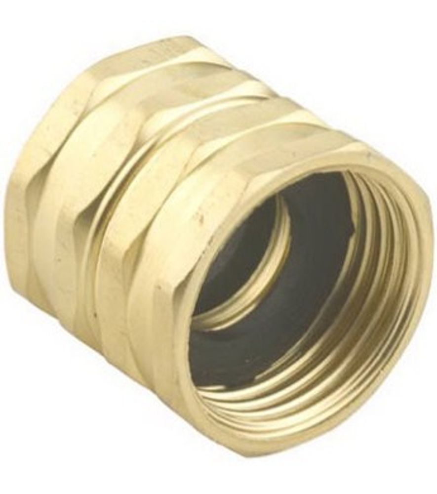 Green Thumb Brass Double Female Swivel Hose Connector 3/4" NH x 3/4" NH