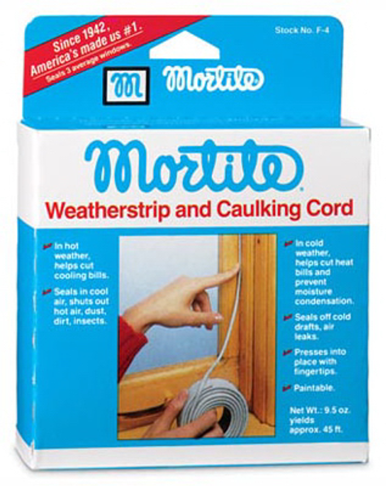 Mortite Caulking Cord, Gray, 90-Ft.