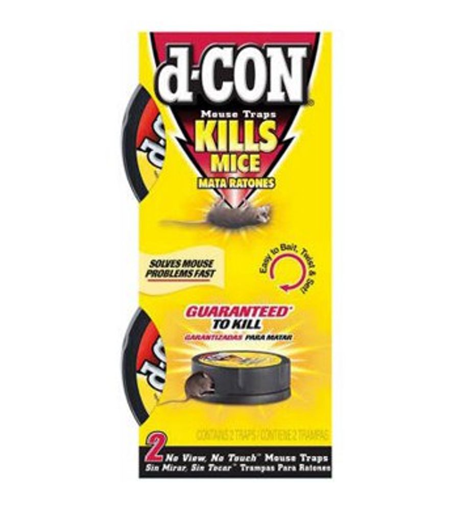 D-CON No View No Touch Mouse Trap 2 pk.