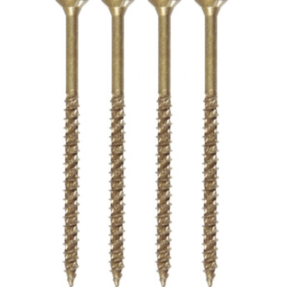 4 in. x #10 Ceramic Exterior Wood Screws, 5 lb. box