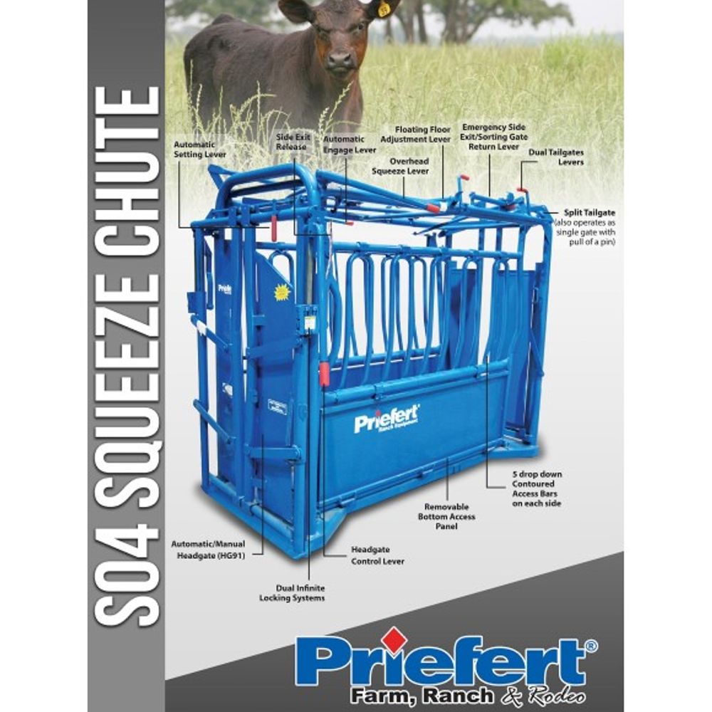 Priefert, Squeeze Chute with Head Gate, S04