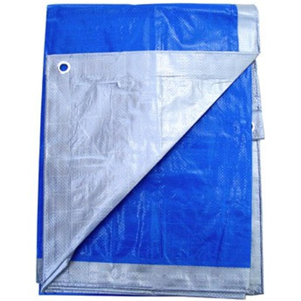 Poly Plus Premium Grade Silver/Royal Blue Tarp 12'x24'
