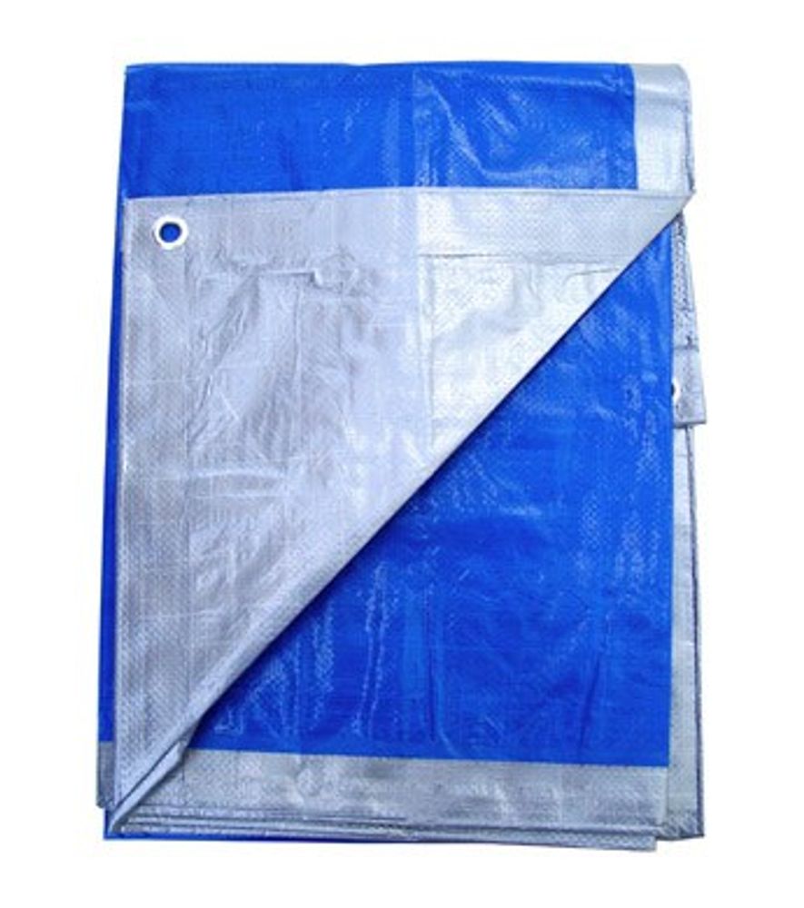 Poly Plus Premium Grade Silver/Royal Blue Tarp 12'x24'