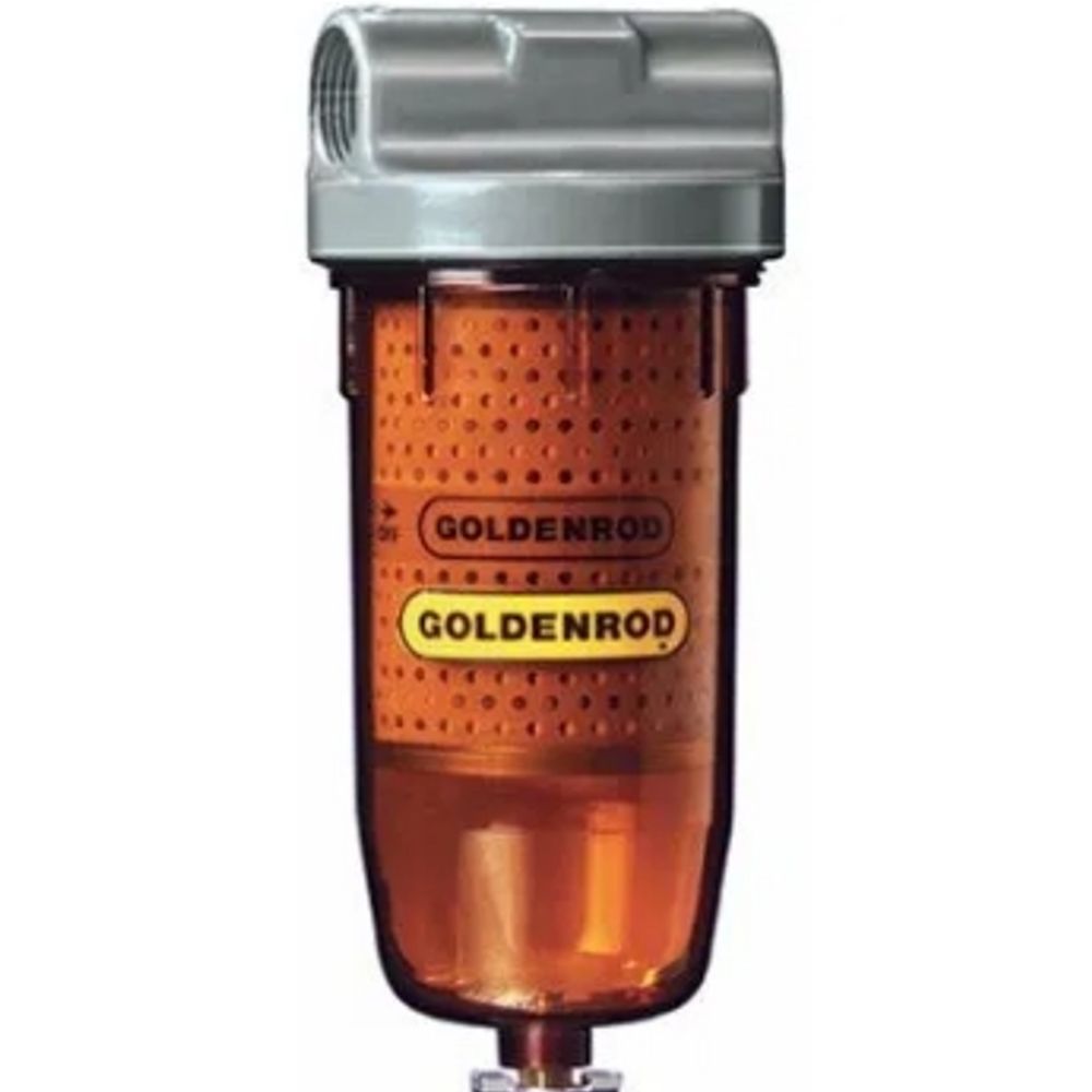 Goldenrod Fuel Tank Filter, 3/4-In. NPT Top Cap