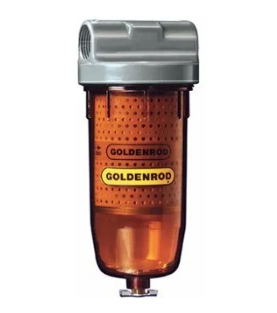 Goldenrod Fuel Tank Filter, 3/4-In. NPT Top Cap