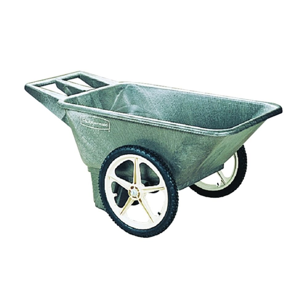 Rubbermaid Big Wheel Garden Cart, Black, 7.5 cu. ft.
