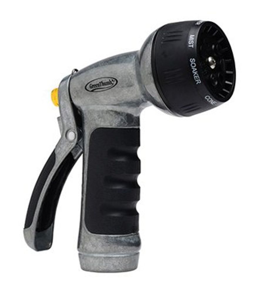 Green Thumb Heavy-Duty Metal Adjustable Nozzle, 7 Pattern
