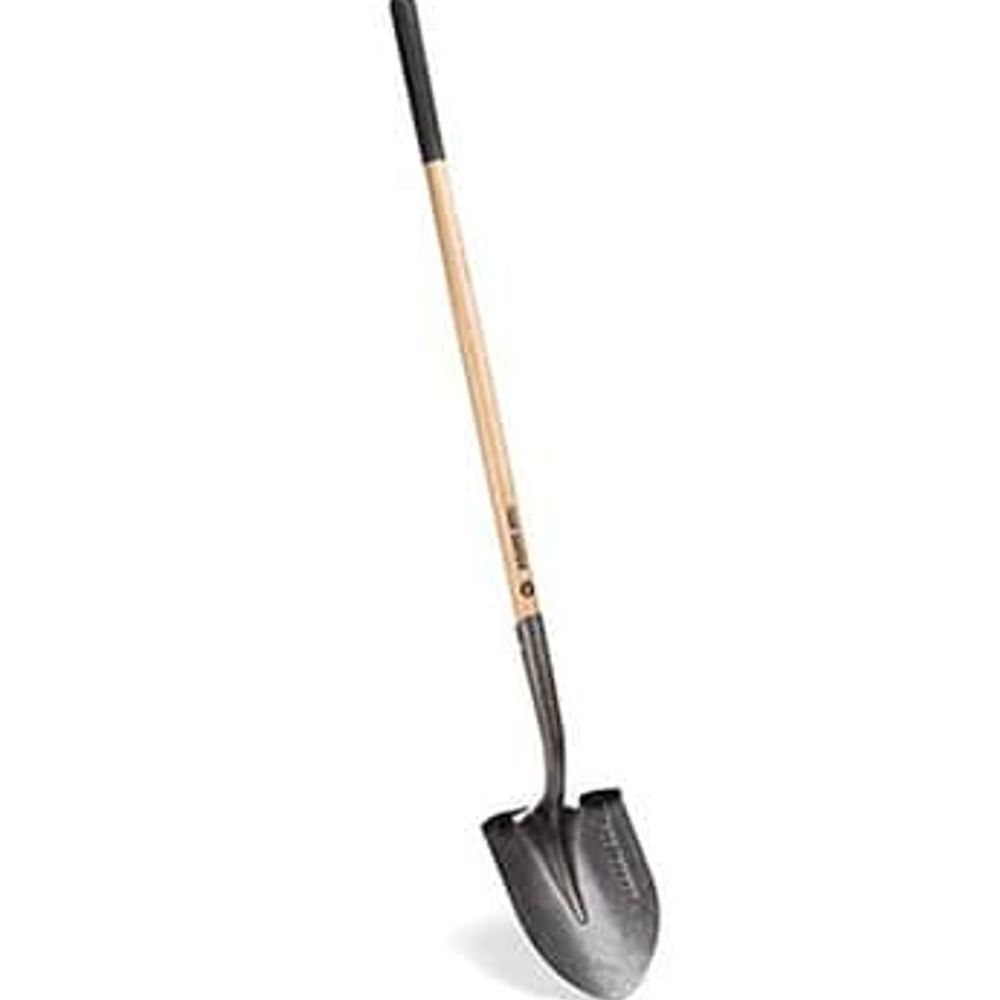 True Temper Long-Handle Round Point Digging Shovel, 49 in.