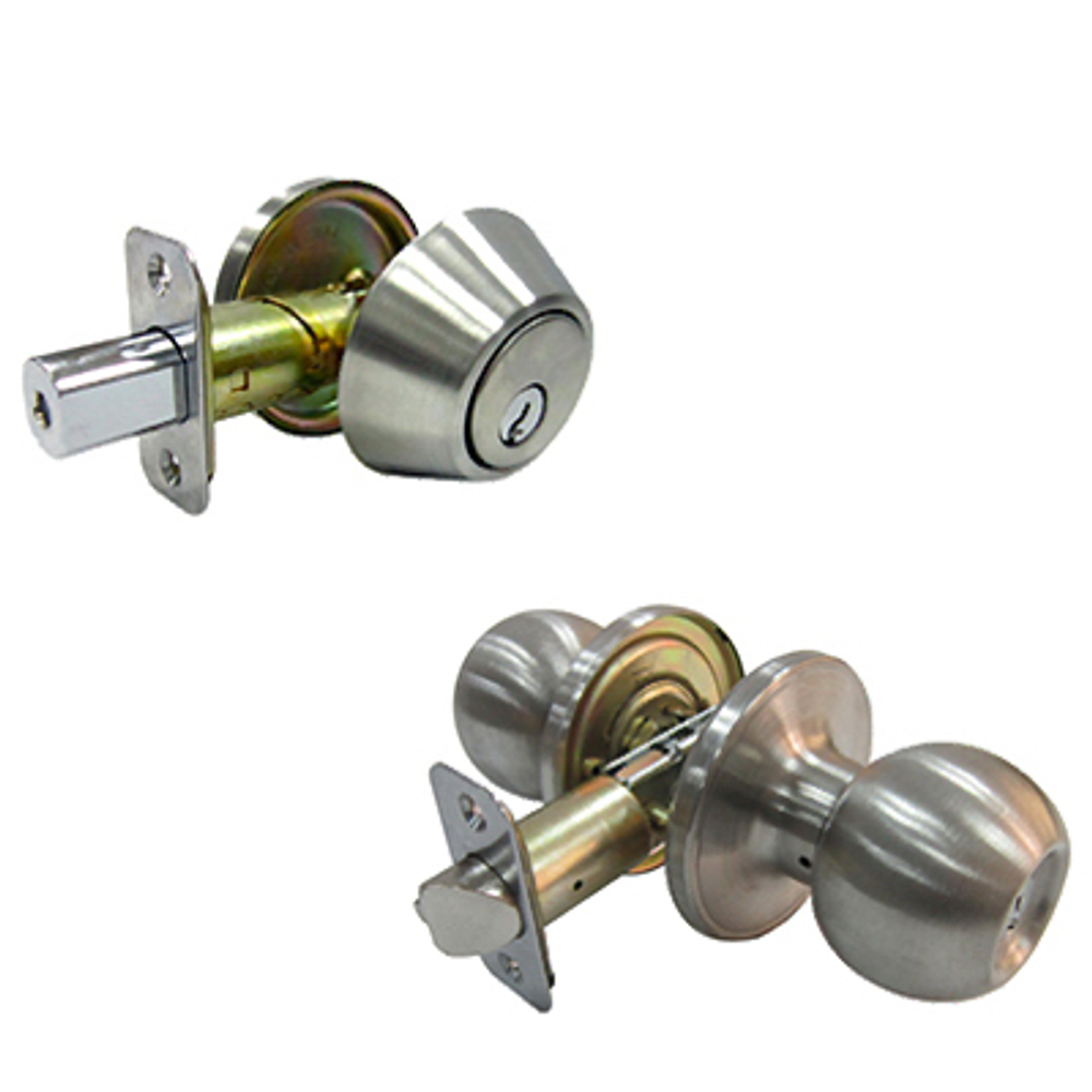 Tru-Guard Combination Lockset, Stainless Steel