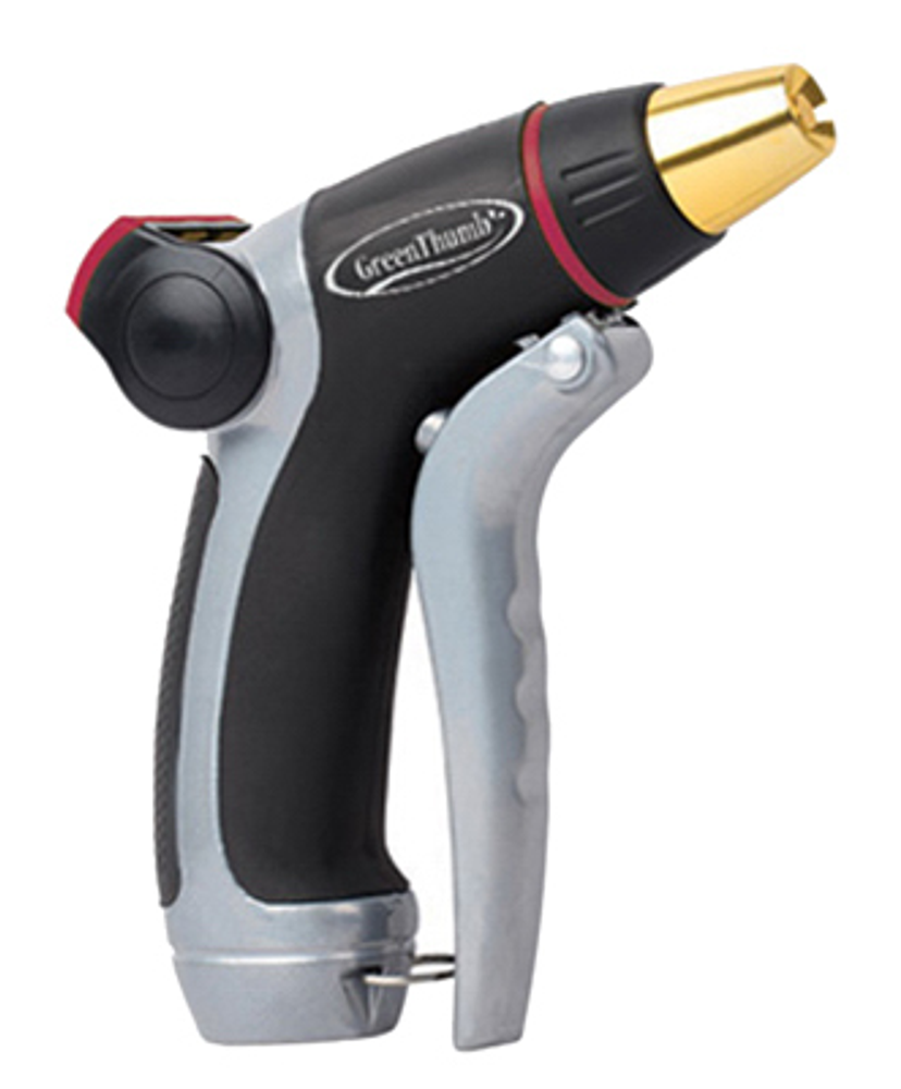 Green Thumb Adjustable Hose Nozzle, Front-Trigger, Heavy-Duty