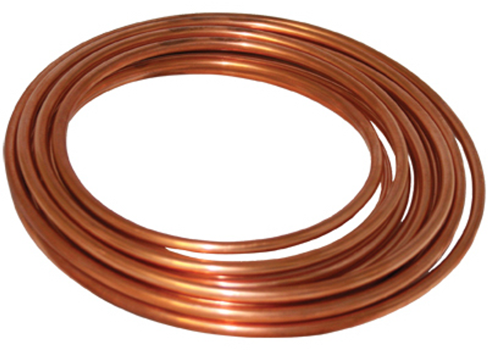 Copper Refrigerator Tube, 0.25-In. x 20-Ft.
