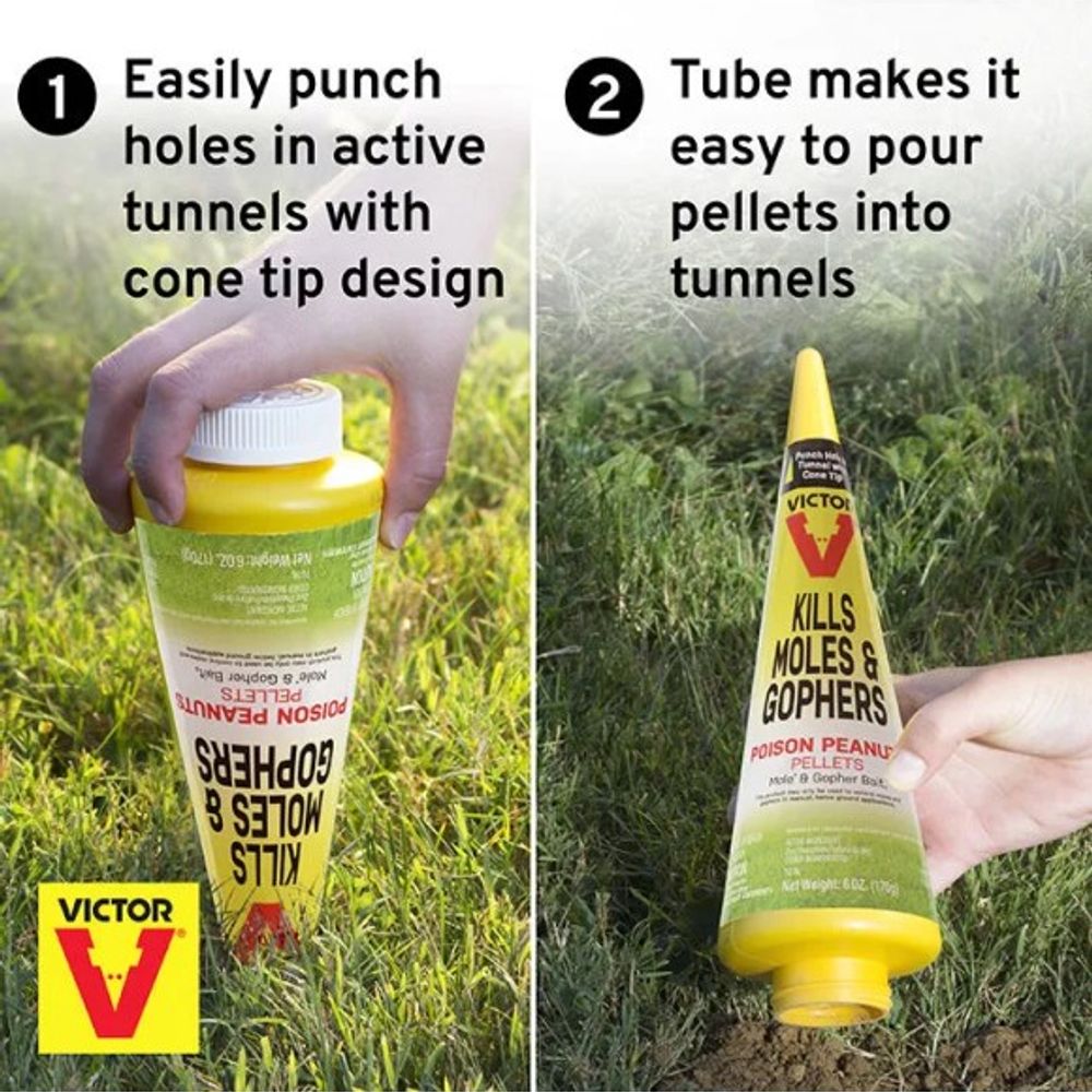 Victor, Mole & Gopher Poison Peanuts, 6 oz