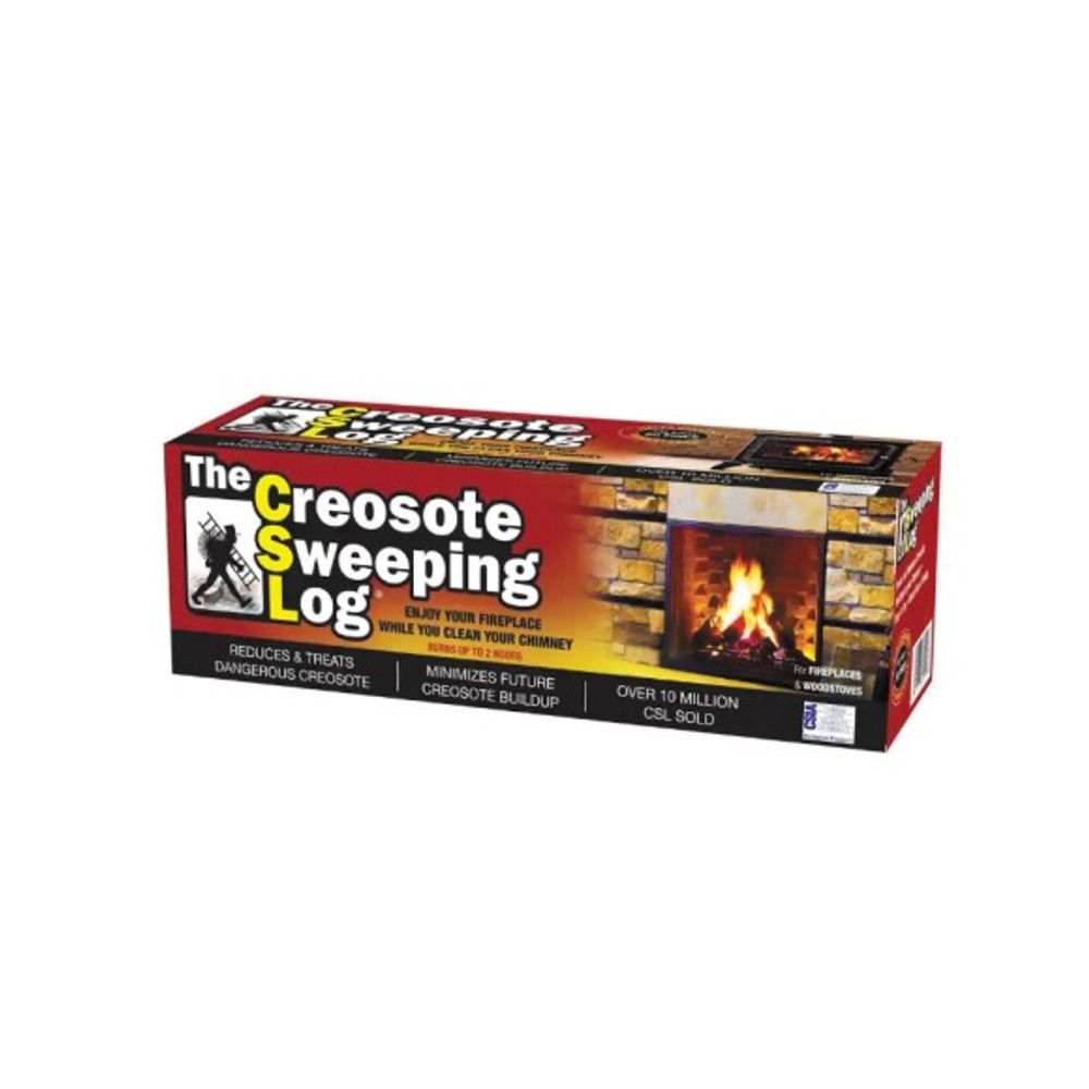 Creosote Sweeping Fireplace Log