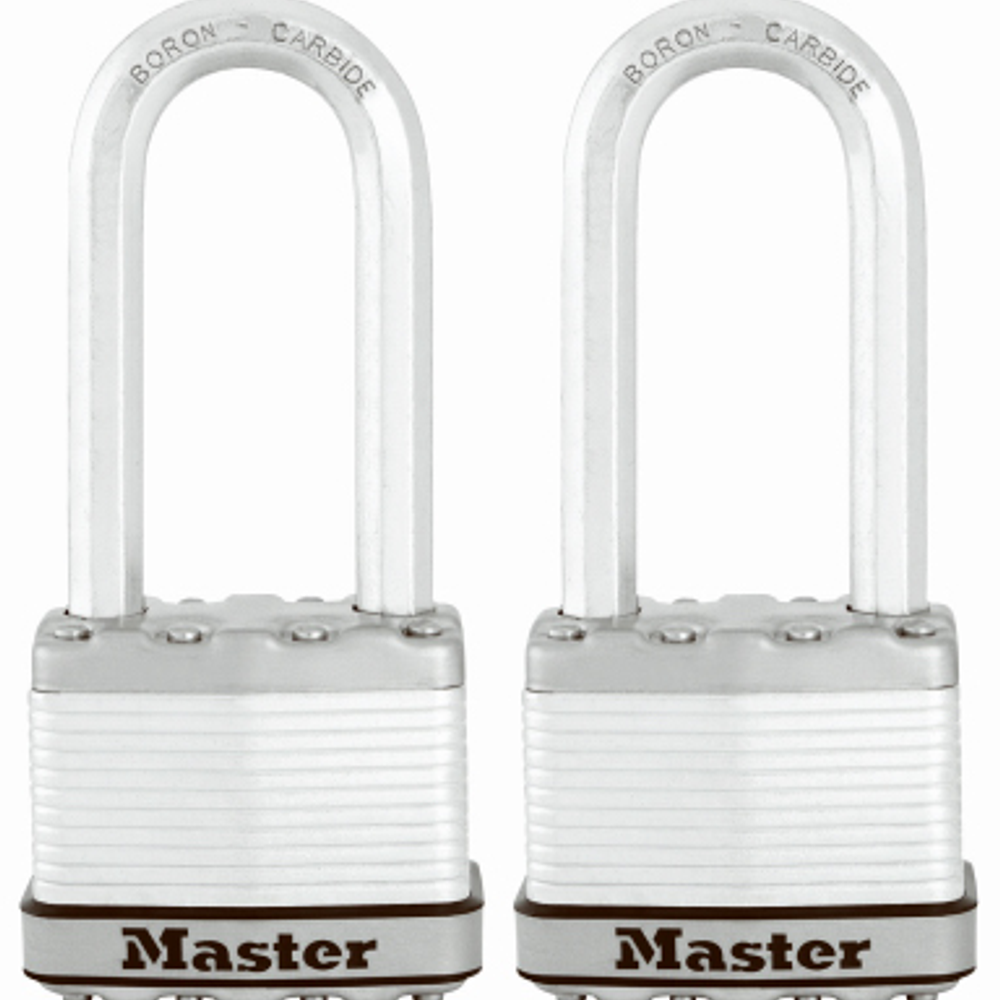 Magnum Stainless Steel Laminated Padlocks, 2-In., 2-Pk.