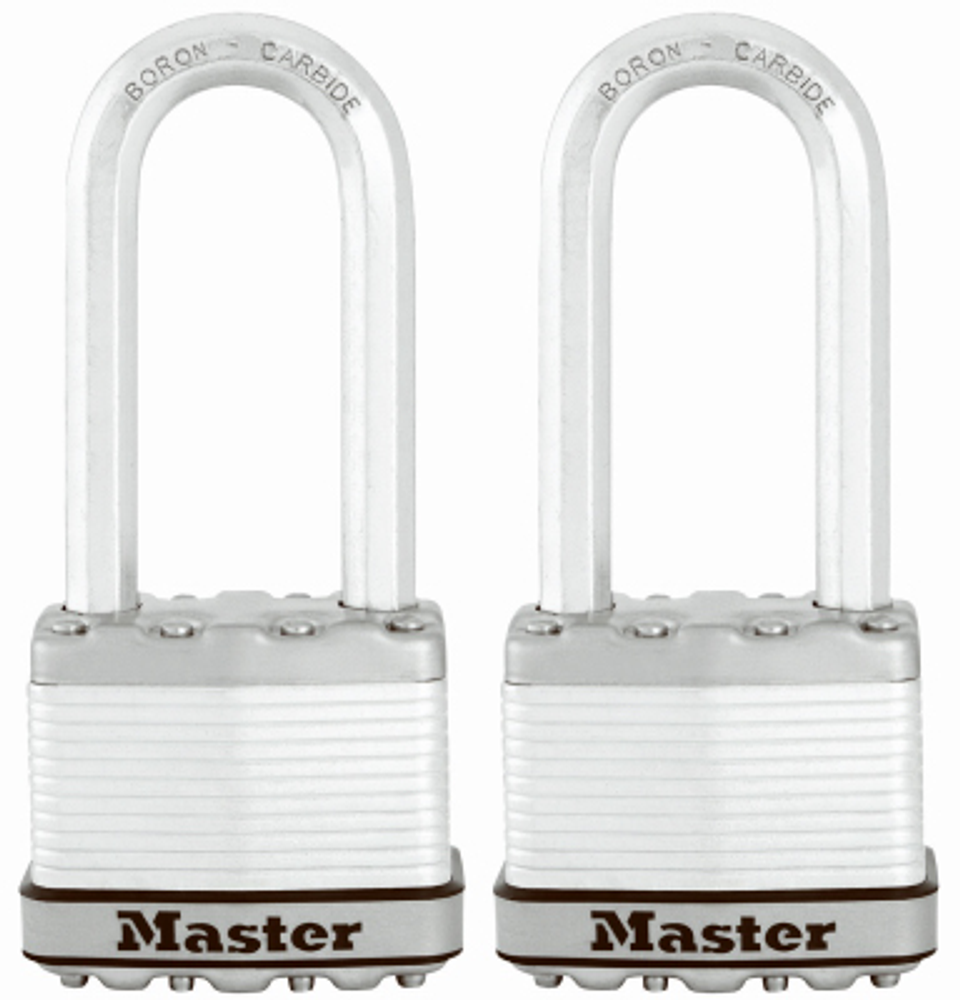 Magnum Stainless Steel Laminated Padlocks, 2-In., 2-Pk.